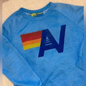 Aviator Nation Blue Logo Crewneck
